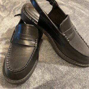 Sincerely Jules Romance Sling Back Loafers Black Size 7.5M